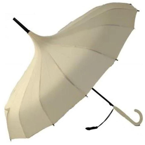 Ladies Umbrella Pagoda Oriental Beige