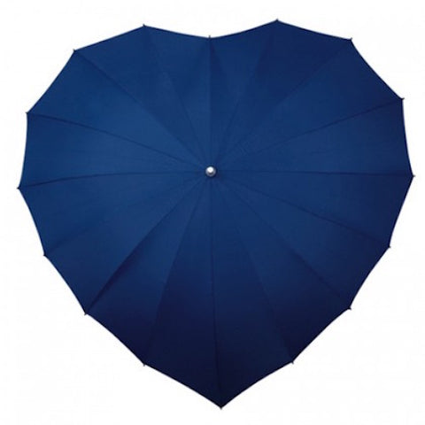 Ladies Umbrella Heart Shape Navy SOAKE