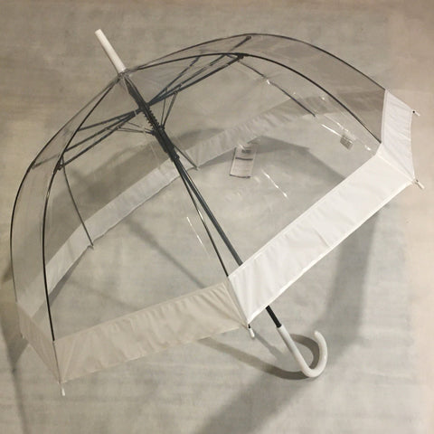 Ladies Umbrella Dome Clear White SOAKE