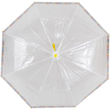 Ladies Umbrella Dome Rainbow Check