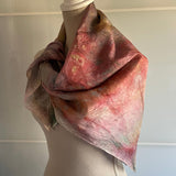 Ladies Vintage Scarf Multi Watercolour Effect