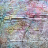 Ladies Vintage Scarf Multi Watercolour Effect