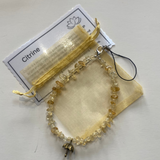 Citrine & Selenite Phone Strap Chip & Beads