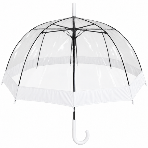 Ladies Umbrella Dome Clear White SOAKE