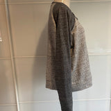 Ladies Vintage Top Size XL Grey DKNY