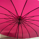 Ladies Umbrella Pagoda Oriental Rose Pink