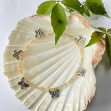 Butterfly Garden Anklet Handmade Genuine Crystal