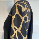 Ladies Vintage Black Sweater Giraffe