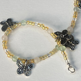 Butterfly Garden Anklet Handmade Genuine Crystal