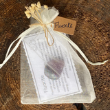 Fluorite TumbleStone, Properties Card & Pouch