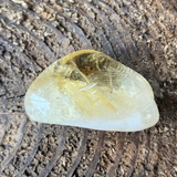 Citrine Tumblestone with Properties Card & Pouch