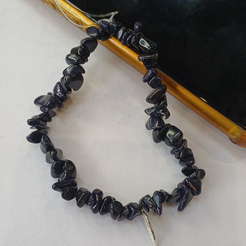 Blue Goldstone Phone Charm Strap Accessory