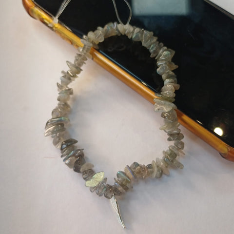 Labradorite Phone Charm Strap Accessory