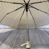 Automatic Umbrella Compact Cream Black