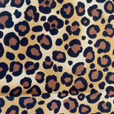Leopard print pattern on a beige background