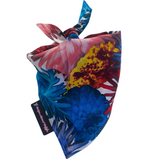 Dog Bandana Blue Floral Print