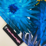 Dog Bandana Blue Floral Print