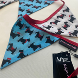 Beautiful Bunting Christmas Scottie Dog