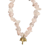 Rose Quartz Phone Charm Strap Accessory