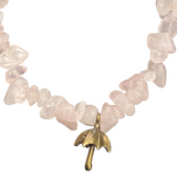 Rose Quartz Phone Charm Strap Accessory