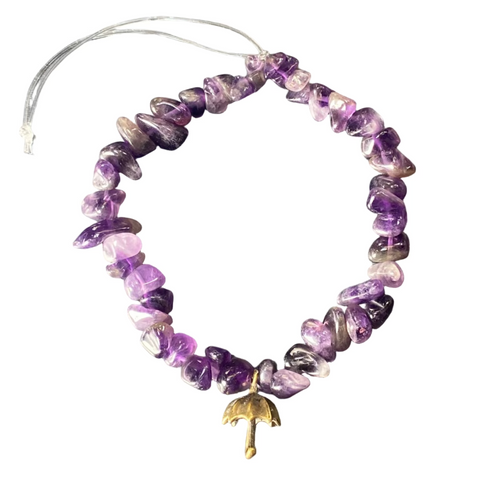 Amethyst Phone Charm Strap Accessory
