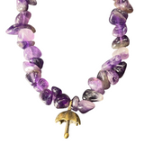 Amethyst Phone Charm Strap Accessory