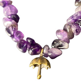 Amethyst Phone Charm Strap Accessory