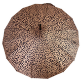 Walking Umbrella Pagoda Classic Leopard Print