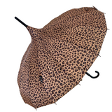 Walking Umbrella Pagoda Classic Leopard Print