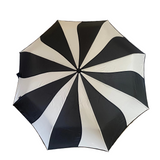 Compact Umbrella Ladies SOAKE Black Cream Swirl