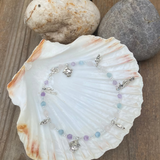 Ocean Treasures Crystal Anklet Handmade