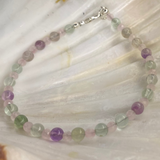 Crystal Bracelet Fluorite & Rose Quartz