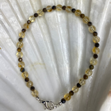 Crystal Bracelet Tiger's Eye & Citrine