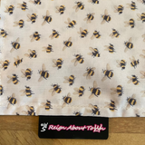 Dog Bandana Tie On Bee Print