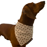 Dog Bandana Tie On Bee Print