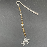 Handmade Tiger's Eye & Citrine Crystal Bookmark
