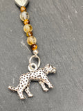 Handmade Tiger's Eye & Citrine Crystal Bookmark