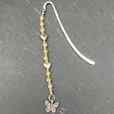 Handmade Yellow Opal & Selenite Bookmark