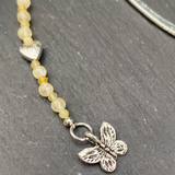 Handmade Yellow Opal & Selenite Bookmark
