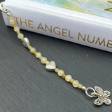 Handmade Yellow Opal & Selenite Bookmark