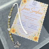 Handmade Yellow Opal & Selenite Bookmark