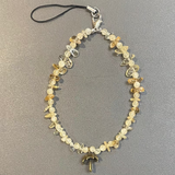 Citrine & Selenite Phone Strap Chip & Beads