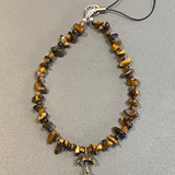 Tigers Eye Phone Strap Chip & Beads