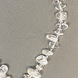 Clear Quartz Phone Strap Chip & Beads