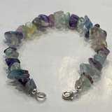 Fluorite Chip Bracelet and Crystal