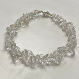 Clear Quartz Chip Bracelet and Crystal