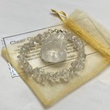 Clear Quartz Chip Bracelet and Crystal