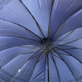 Walking Umbrella Pagoda Frilled Navy