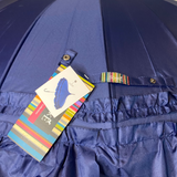 Walking Umbrella Pagoda Frilled Navy