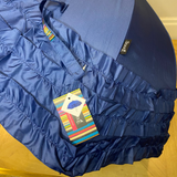 Walking Umbrella Pagoda Triple Frill Navy